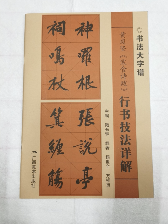 书法大字谱/黄庭坚《寒食诗跋》行书技法详解 广西美术