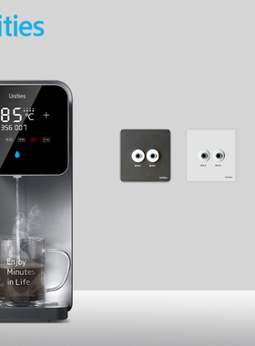 Unities有逸 安装款净饮机专用 双2分86型墙壁面板