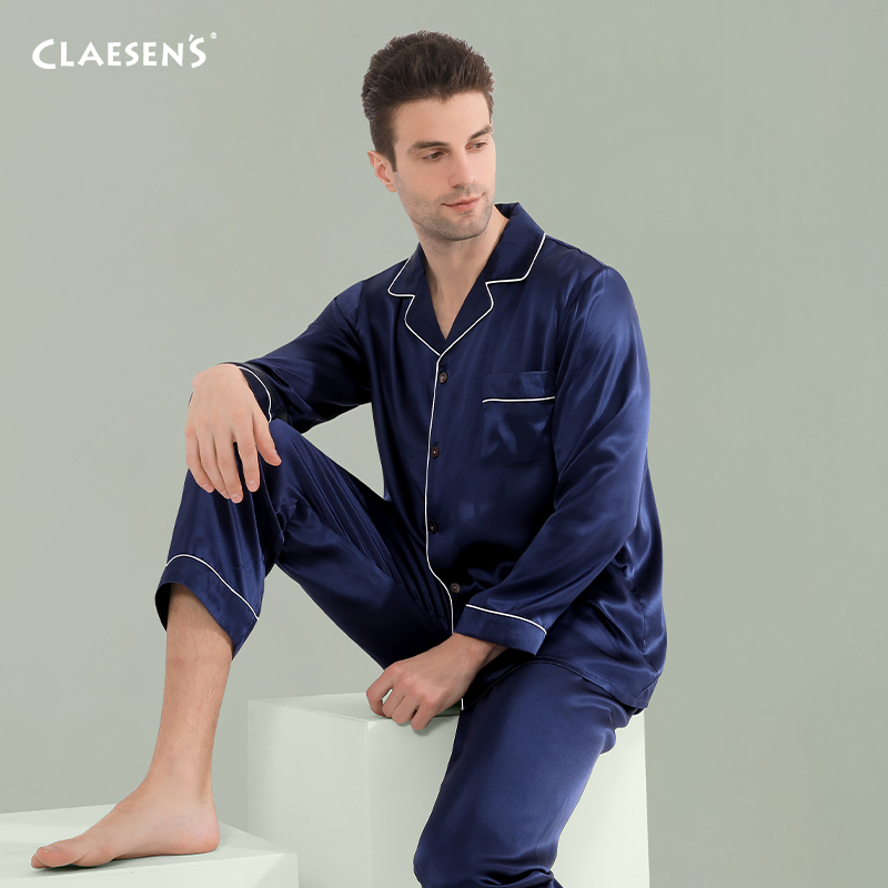 荷兰Claesens男士重磅真丝睡衣