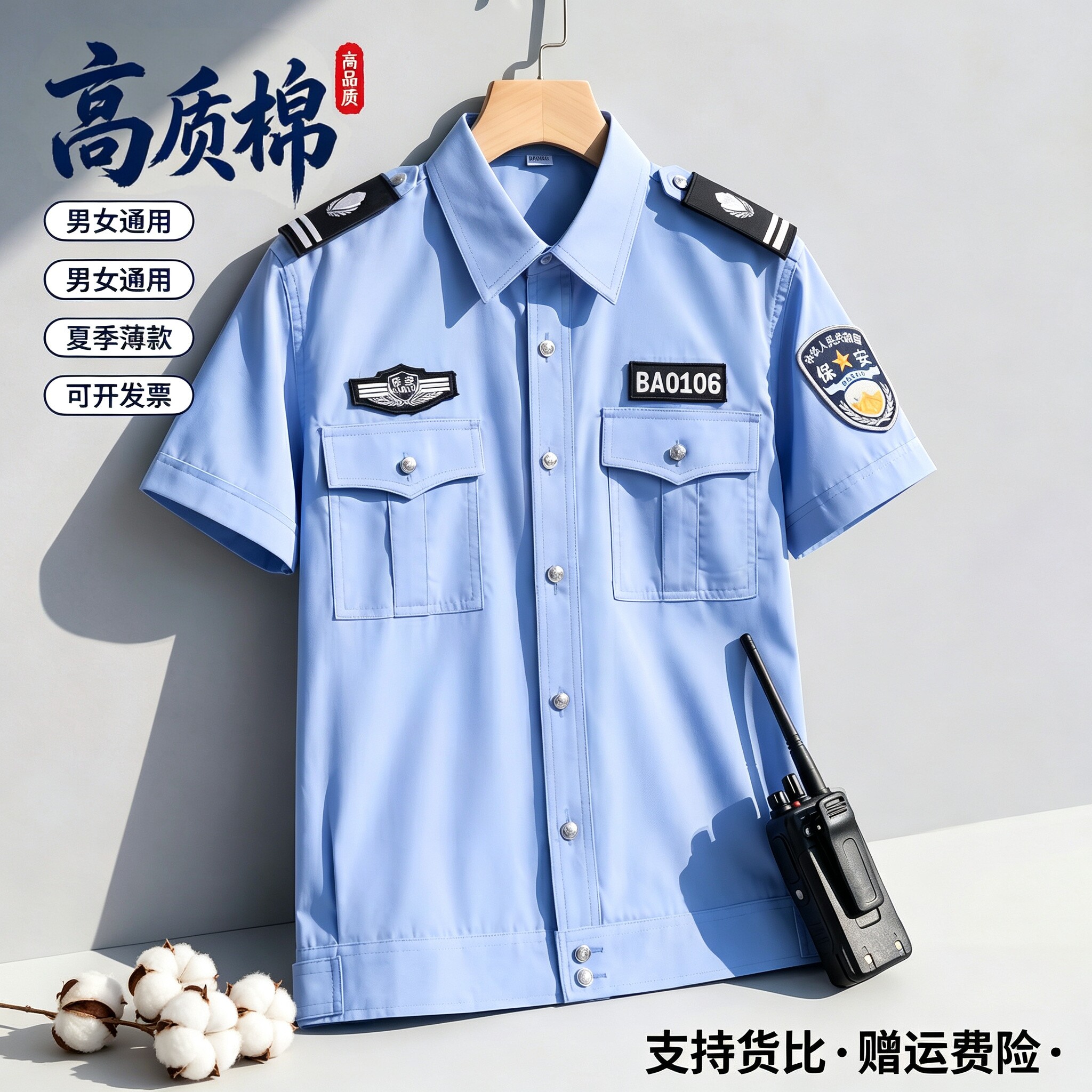 衬衣短袖2026新款高支棉图片