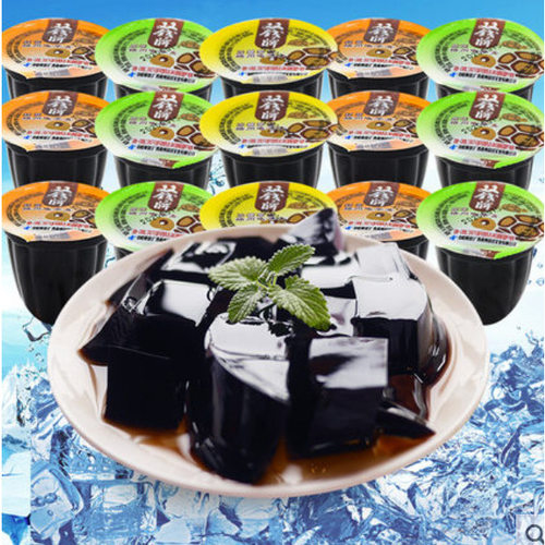 【510g/袋约17个】双钱牌龟苓膏正宗梧州广西特产啫喱杯清热非果