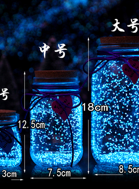 塑料管情侣风生日礼物星星瓶包邮