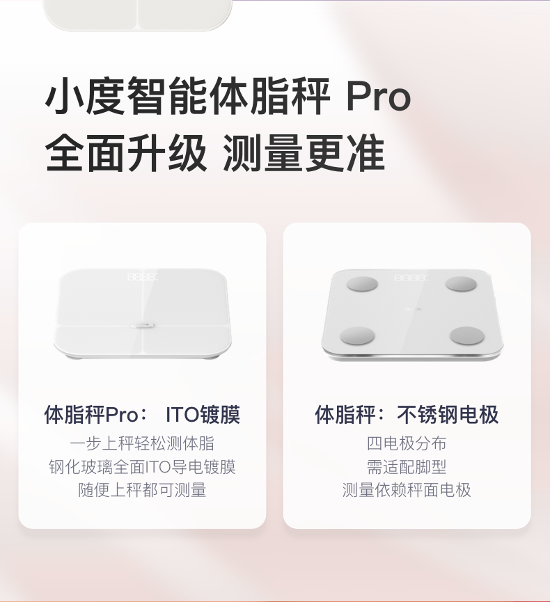 智能2pro适用于小度家用健康减肥精准体脂称女生宿舍高精度体重秤