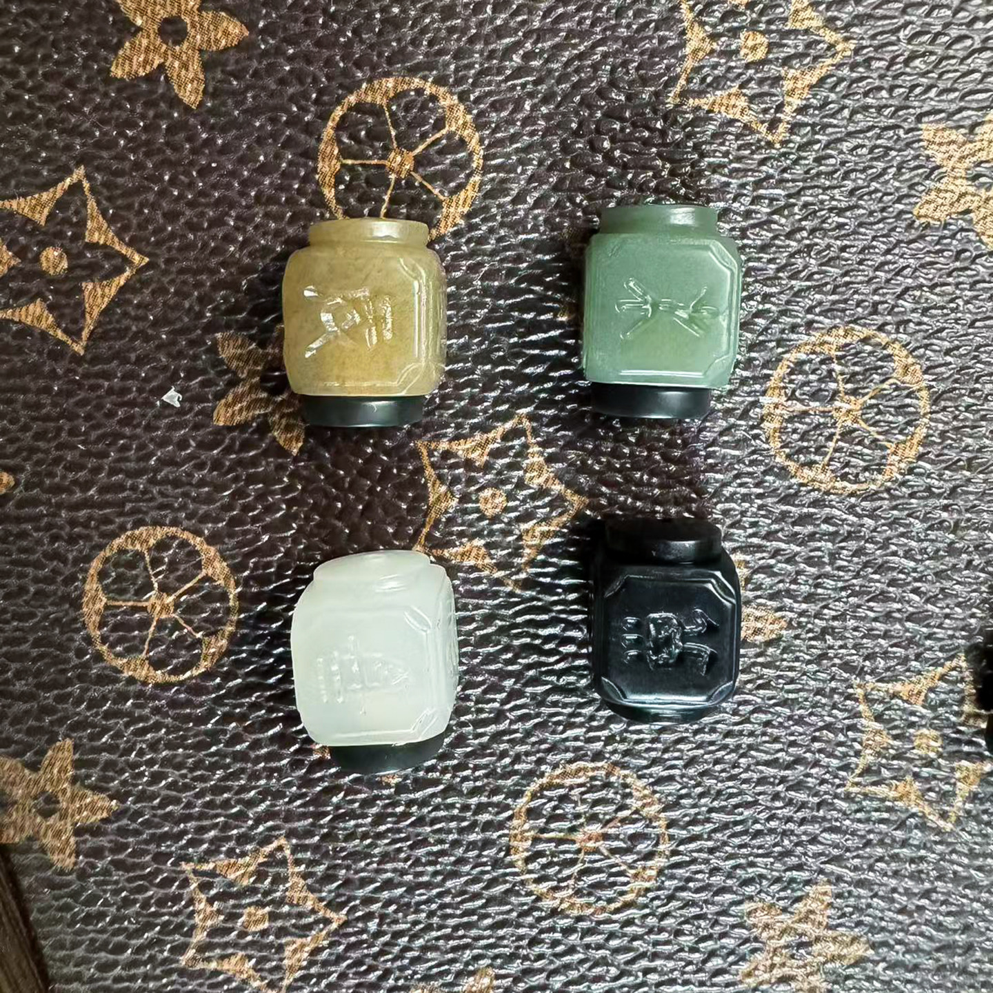 五行三合金木水火 天然和田玉白玉墨玉碧玉糖玉国风配珠配饰礼物