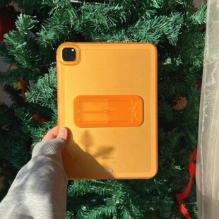 橘橙色苹果iPad11保护壳A16透明2025新款air6/7硅胶轻薄pro12 9英寸第六代壳支架10.2寸无盖单壳mini6迷你7