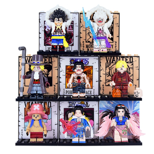 海贼王系列积木鹰眼 西尔巴兹雷利拼装夏洛特卡塔库栗人仔玩具