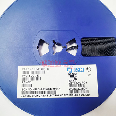 整盘BAT54H SOD-323 0805 丝印JV 30V 200MA 贴片肖特基二极管 3K