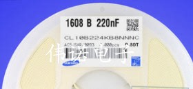 CL10B224KB8NNNC 三星贴片电容0603 220NF±10%50V  16v X7R