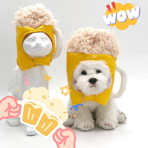 宠物帽子狗狗头饰啤酒生日饰品