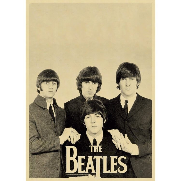 the beatles摇滚复古甲壳虫海报披头士明星海报壁纸宿舍墙贴