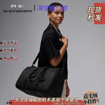 AJ棋盘大容量单肩手提包水桶包