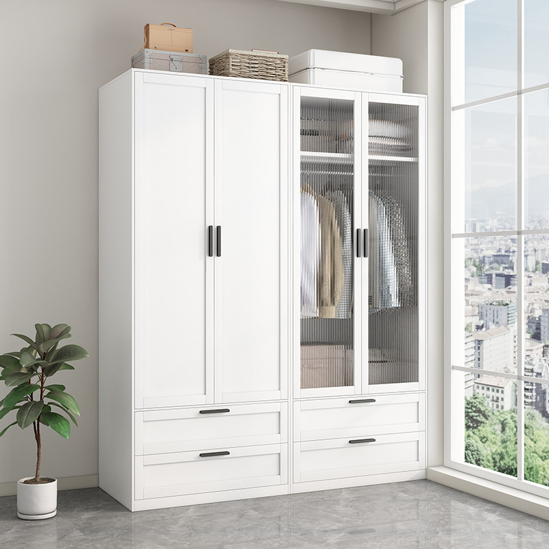 钢制衣柜无甲醛家用卧室大衣柜主卧儿童房大容量现代简约铁艺衣橱