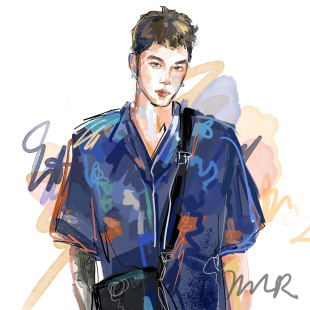 头像定制漫画礼物情侣手绘画像原创马克风格 插画