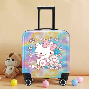 新款彩色儿童行李箱女童卡通拉杆箱20寸学生密码箱男童旅行箱定制