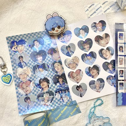 nctdream咕卡贴纸 nct咕卡贴纸 爱心贴纸 咕卡贴纸 ins风贴纸