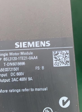【议价】A116*6SL3120-1TE21-0AA4销售,可维修测试