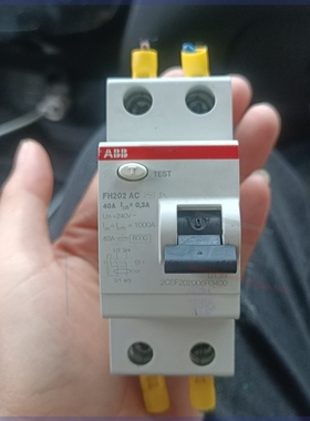 【议价】ABB FH202 AC电磁式漏电保护器,2p 40a