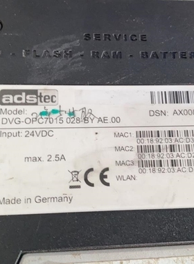 【议价】A116*Adstec触摸屏DVG-OPC7015 028- AE.00销售可维修测