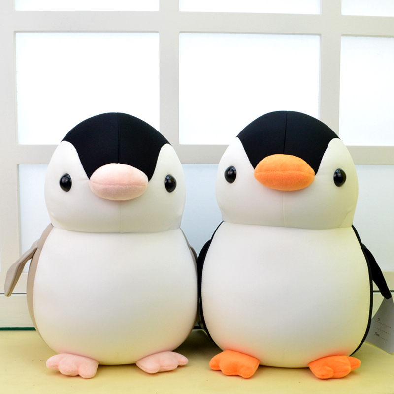 珠海长隆海洋馆纪念品小企鹅泡沫粒子公仔布娃娃玩偶抱枕毛绒玩具