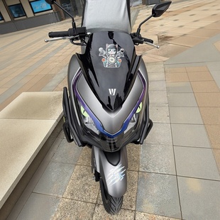 炫彩灯膜适用豪爵ADX125改装饰防水贴纸大灯夜光猫眼轮毂贴减震贴