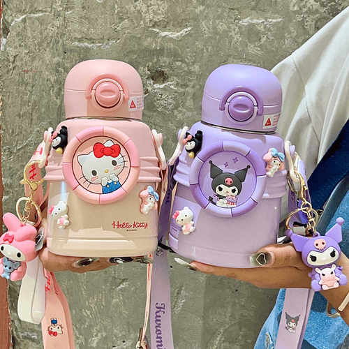 库洛米hellokitty吸管杯不锈钢