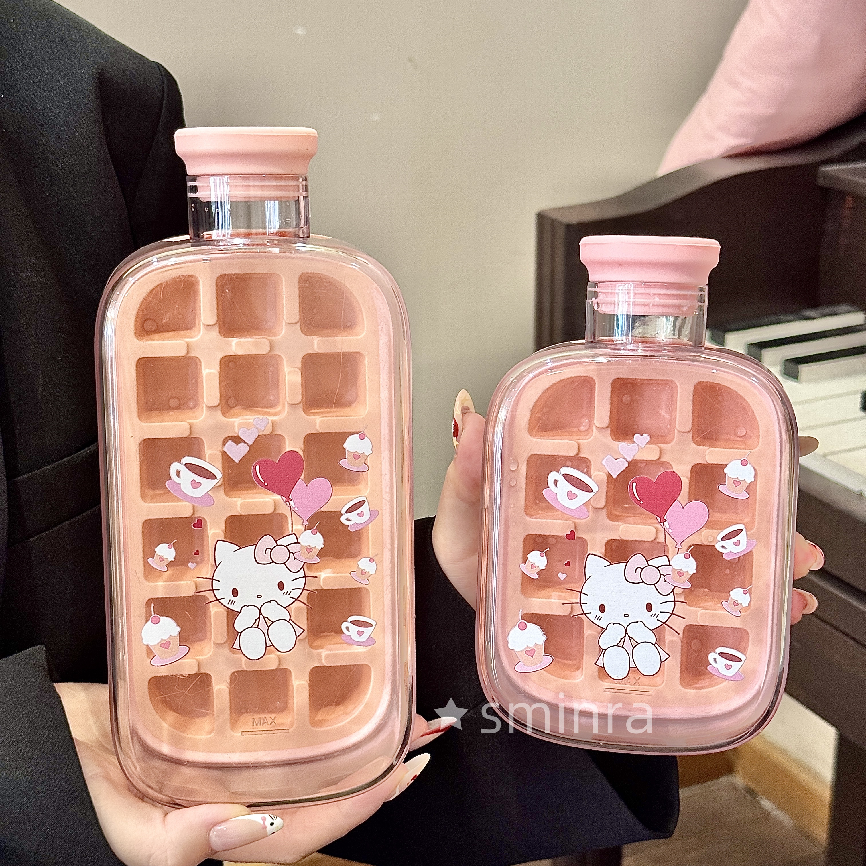 可爱按压冰格水壶食品级