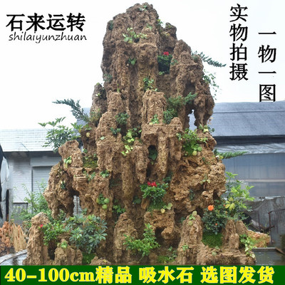 天假山石头盆景庭院天然奇石然