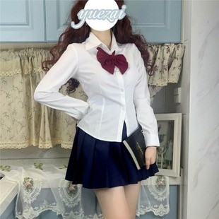 女学院风2024新款 套装 收腰显瘦长袖 jk制服秋季 衬衫 日系JK制服衬衫