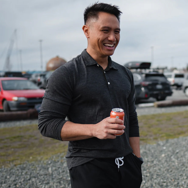 户外男士POLO衫长袖美利奴羊毛速干衣商务休闲运动立领长袖merino,户外/登山/野营/旅行用品,功能内衣上装,淘宝优惠券,粉丝福利购,淘宝优惠卷