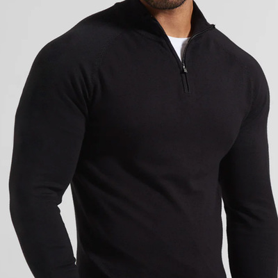 秋冬户外男滑雪速干衣美利奴羊毛打底徒步保暖内衣美丽诺半拉链