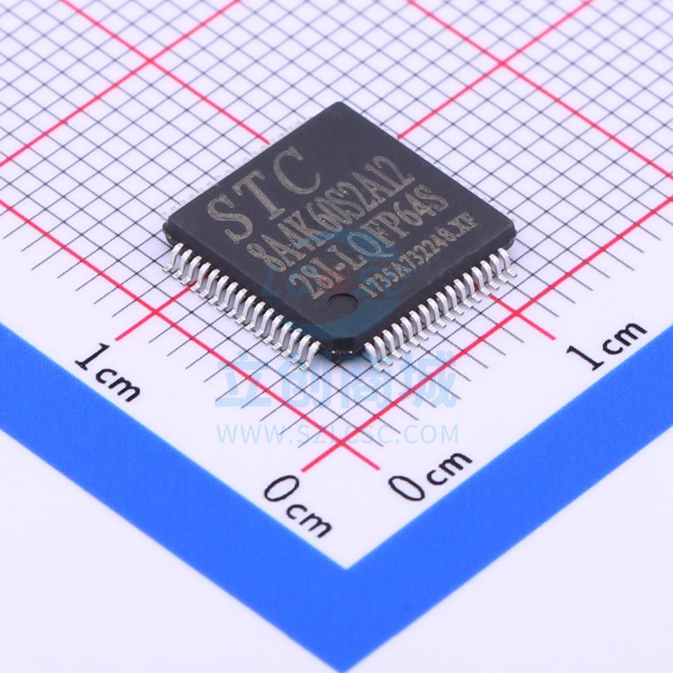 单片机(MCU/MPU/SOC) STC8A4K60S2A12-28I-LQFP64 LQFP-64_10x10x
