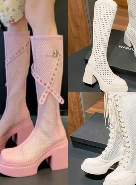 {219}柯珂依尔小个子10cm厚底粗跟包头凉鞋女夏季真皮镂空罗马鞋