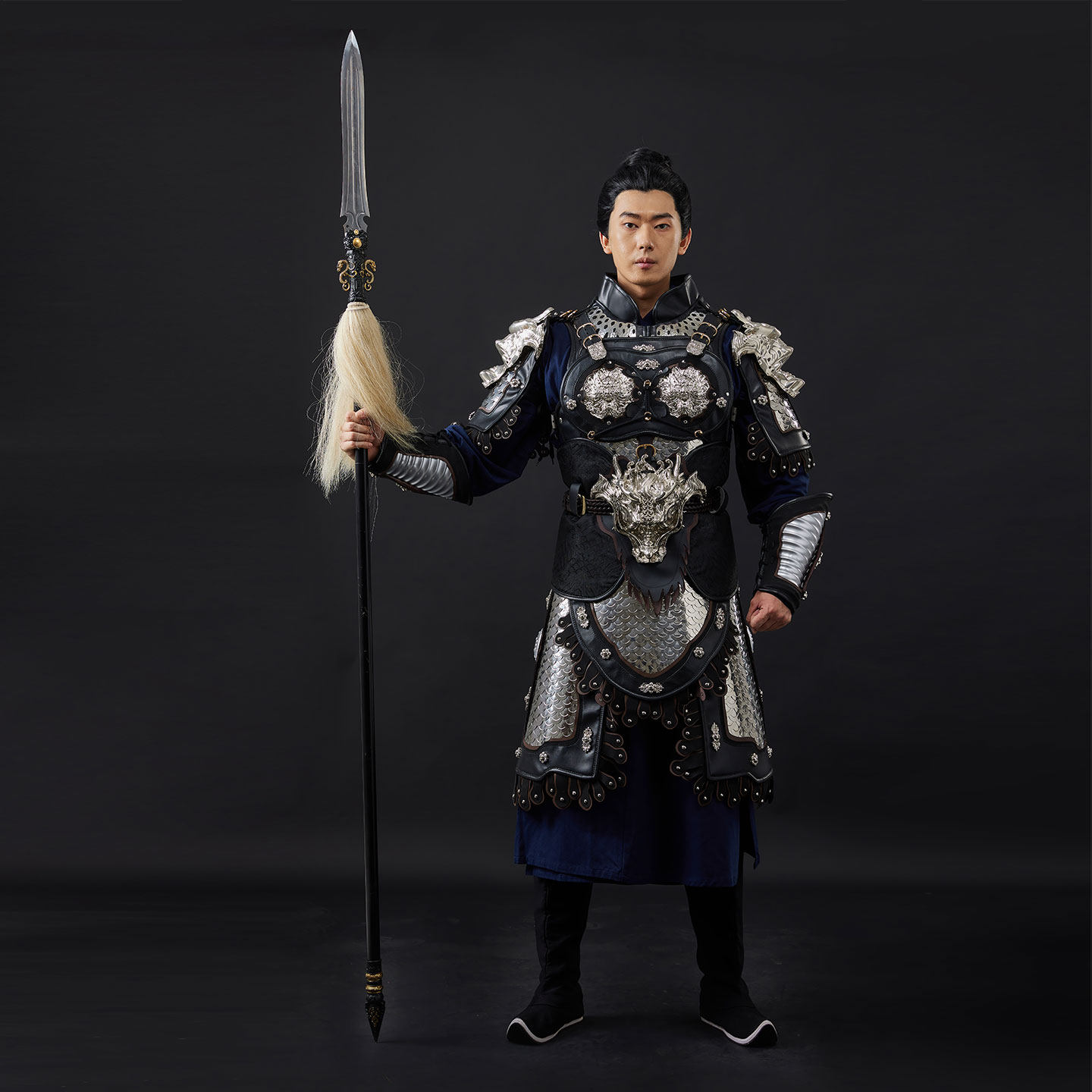 【长鸣司制】虎威鱼鳞分体甲胄真人可穿戴全套铠甲硬派COS服盔甲