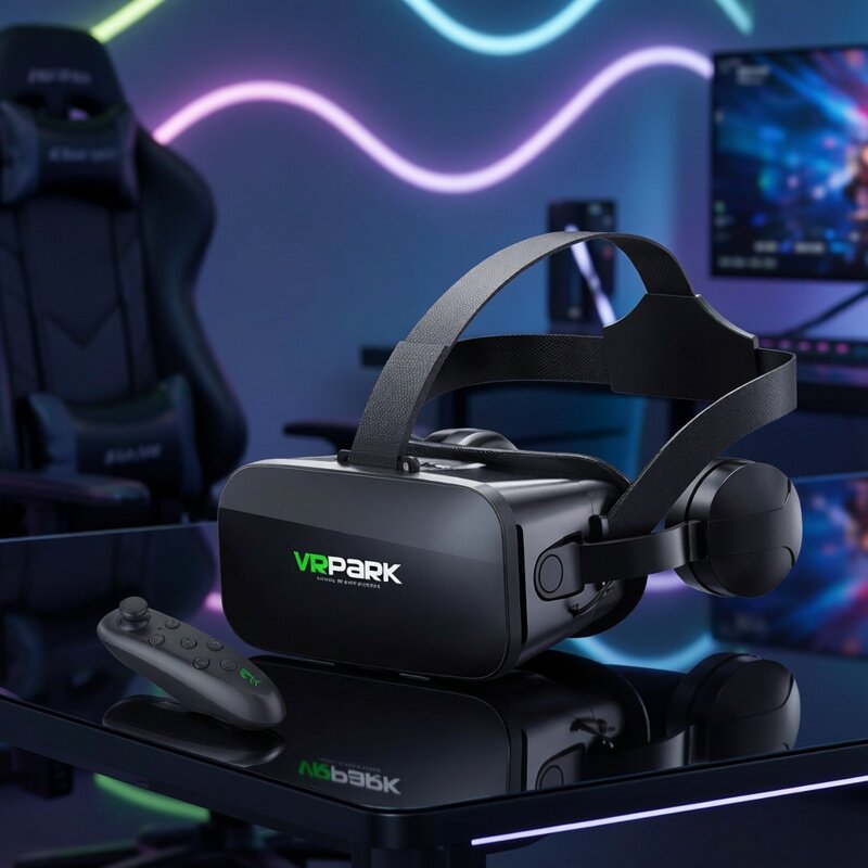 新款VR眼镜虚拟手机3D游戏一体头戴耳机全景智能VR眼镜