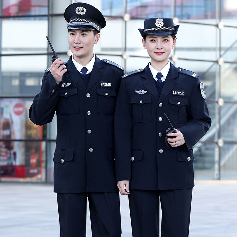 2011新式保安工作服春秋套装男女长袖秋冬季物业安保服装加厚制服