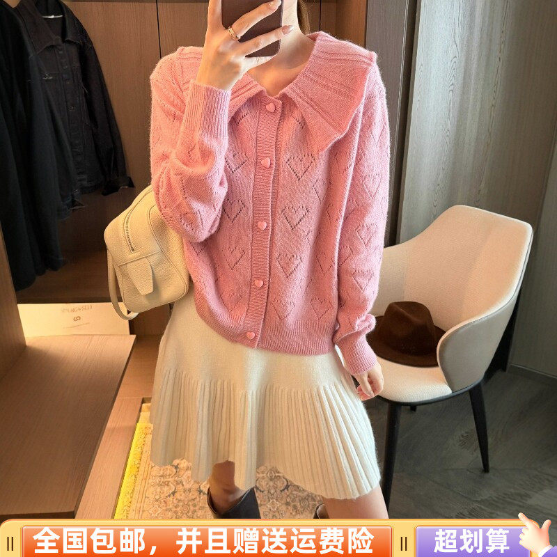 秋季韩版显瘦减龄羊毛开衫女