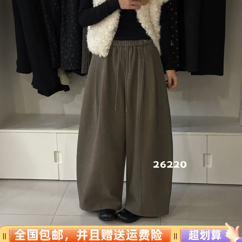 秋季韩版高腰显瘦九分弯刀裤女