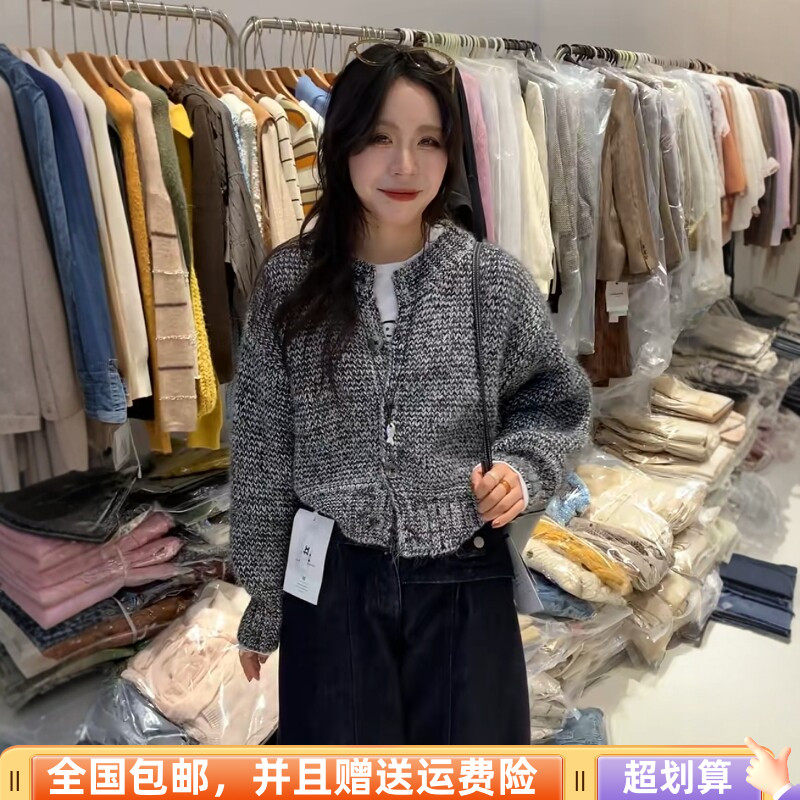 2026冬季韩版撞色显瘦女毛衣