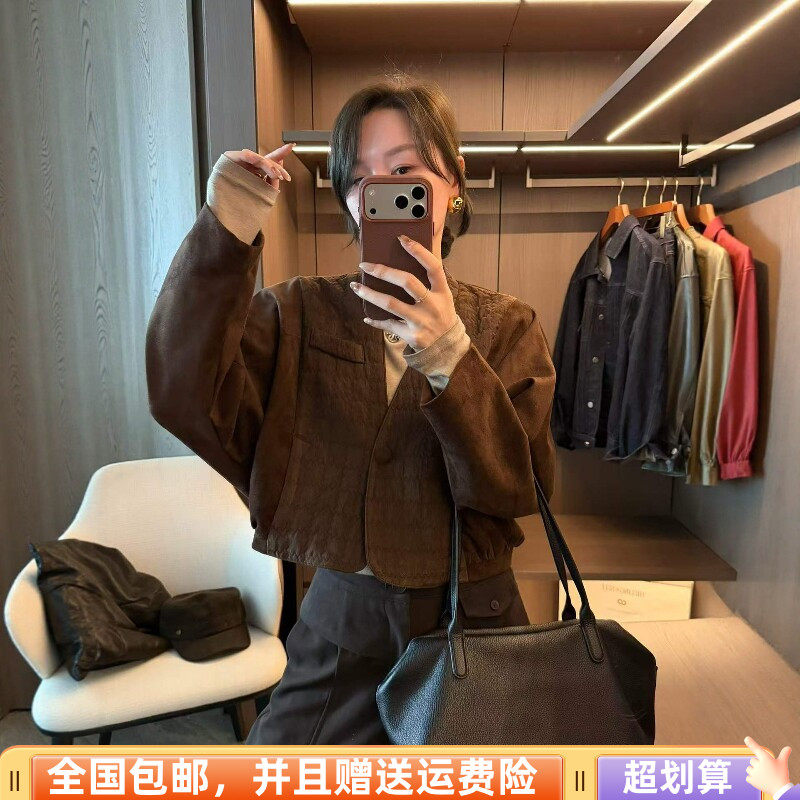 2026秋季韩系夹棉棒球短外套女