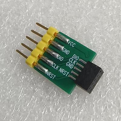 JTAG-1.27转SWD-5P 2*5P 1.27排母转5P单排针2.54/D449-1