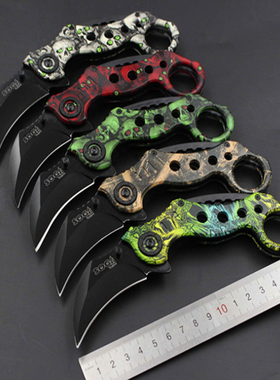 户外迷你防身瑞士随身虎爪特种兵锋利德国军官短刀小刀折叠刀开封