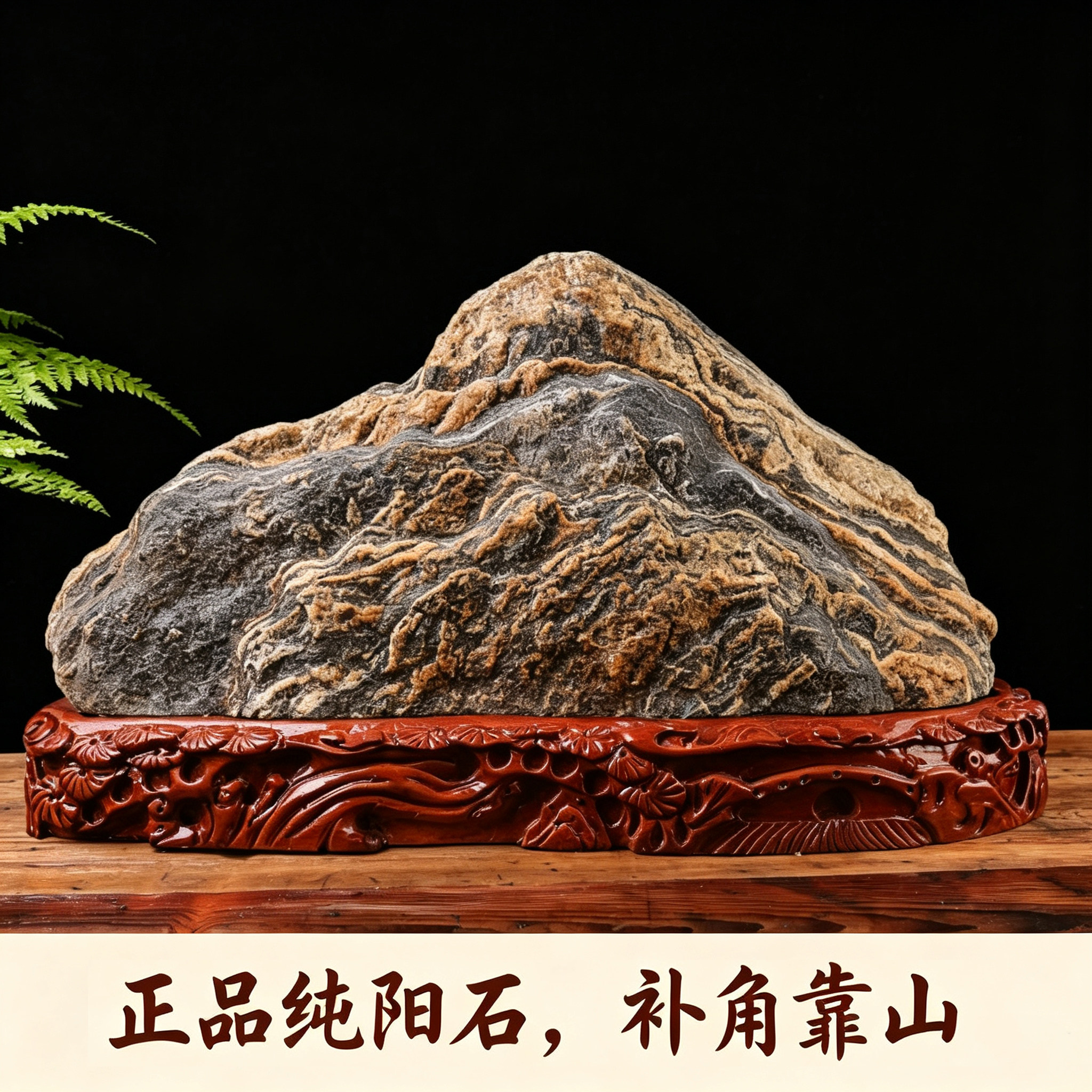 正宗纯阳石原石靠山石阳面石补角石敢当稳如泰山客厅办公风水摆件