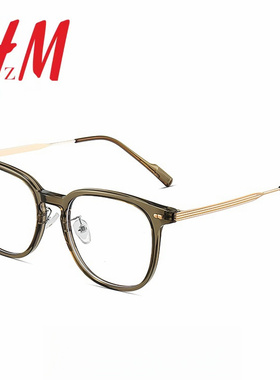 冷茶色眼镜框女早八素颜神器防蓝光大脸显瘦近视眼睛可配度数镜架