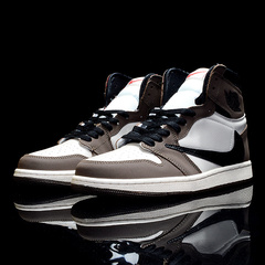 正品Jordan1黑曜石男女鞋黑白熊猫AJ1倒钩烟灰黑红高帮运动防护鞋