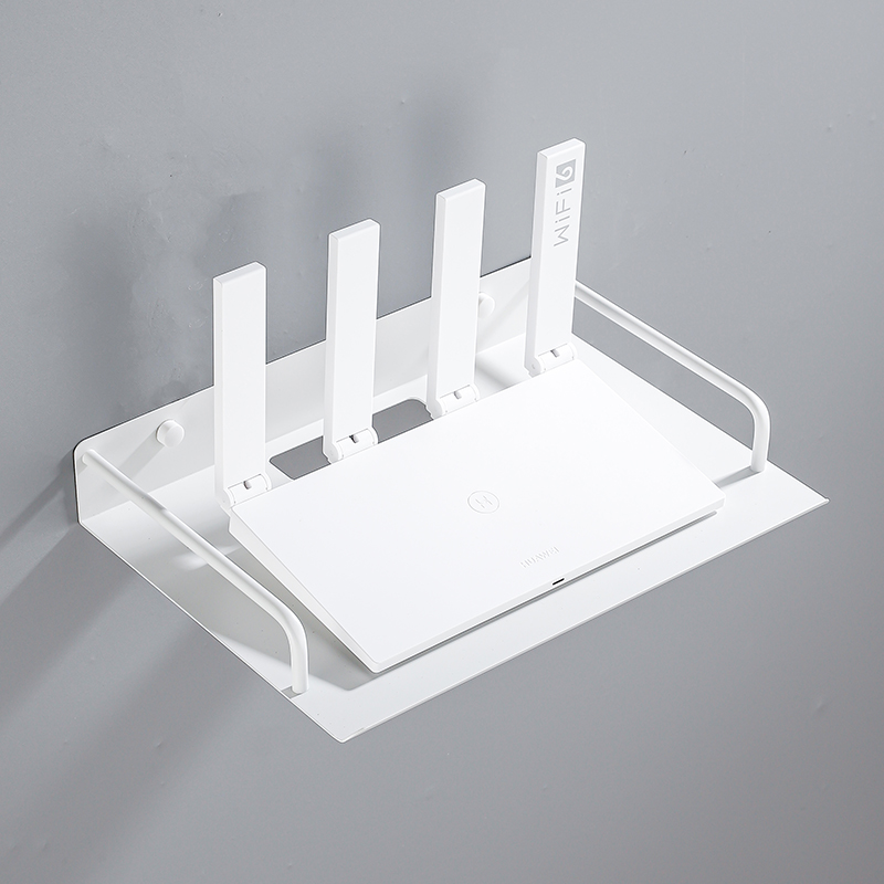 免打孔机顶盒路由器置物架投影仪支架wifi宽带光猫收纳架子壁挂式 收纳整理 路由器收纳盒/架 原图主图