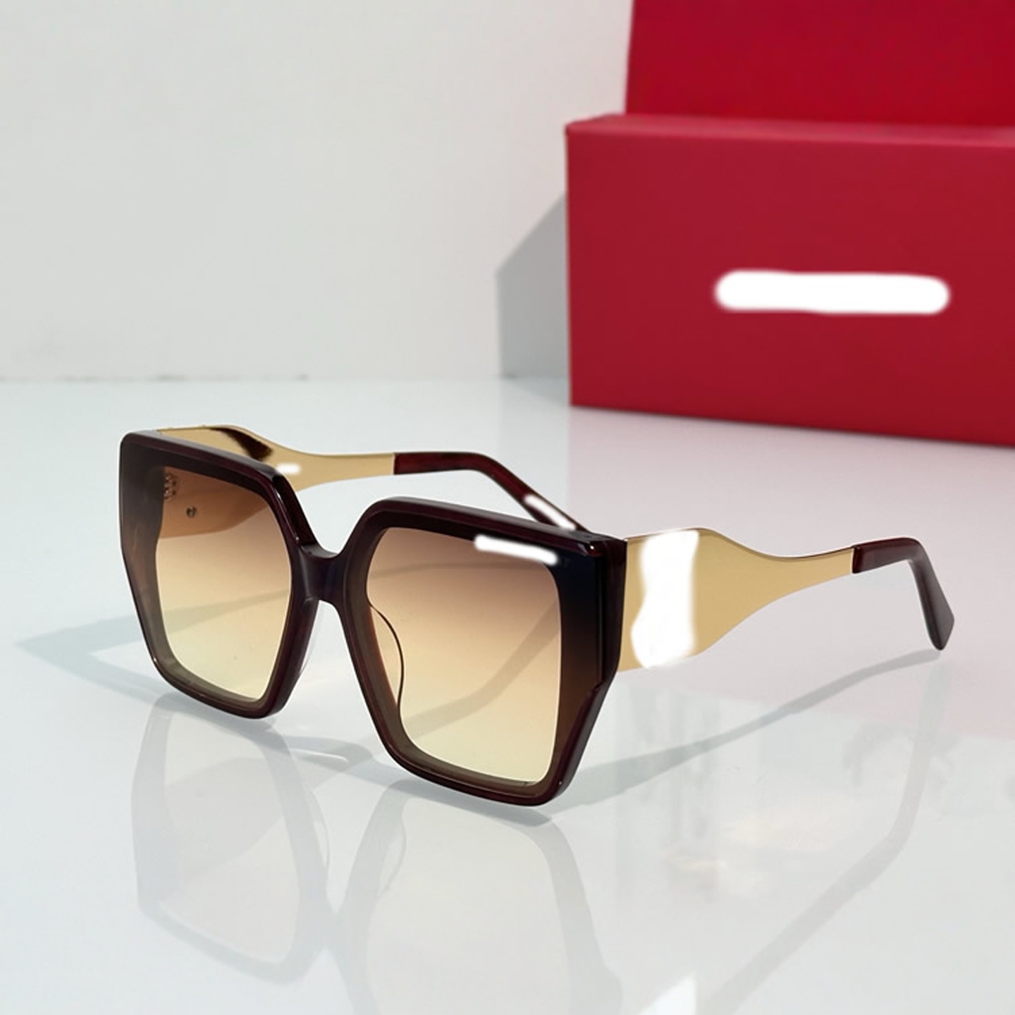 欧美户外防晒旅行方形女高档墨镜