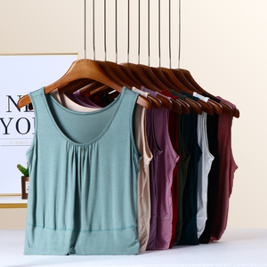 妈妈装莫代尔短款背心内穿防走光裹胸抹胸薄款打底衫夏季内搭上衣