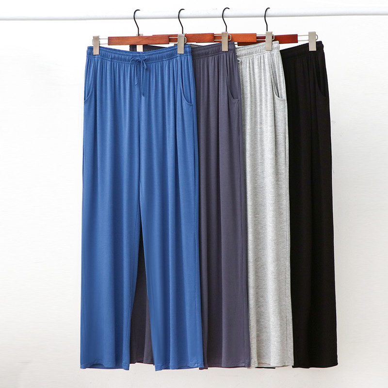 長褲男士莫代爾睡褲家居褲