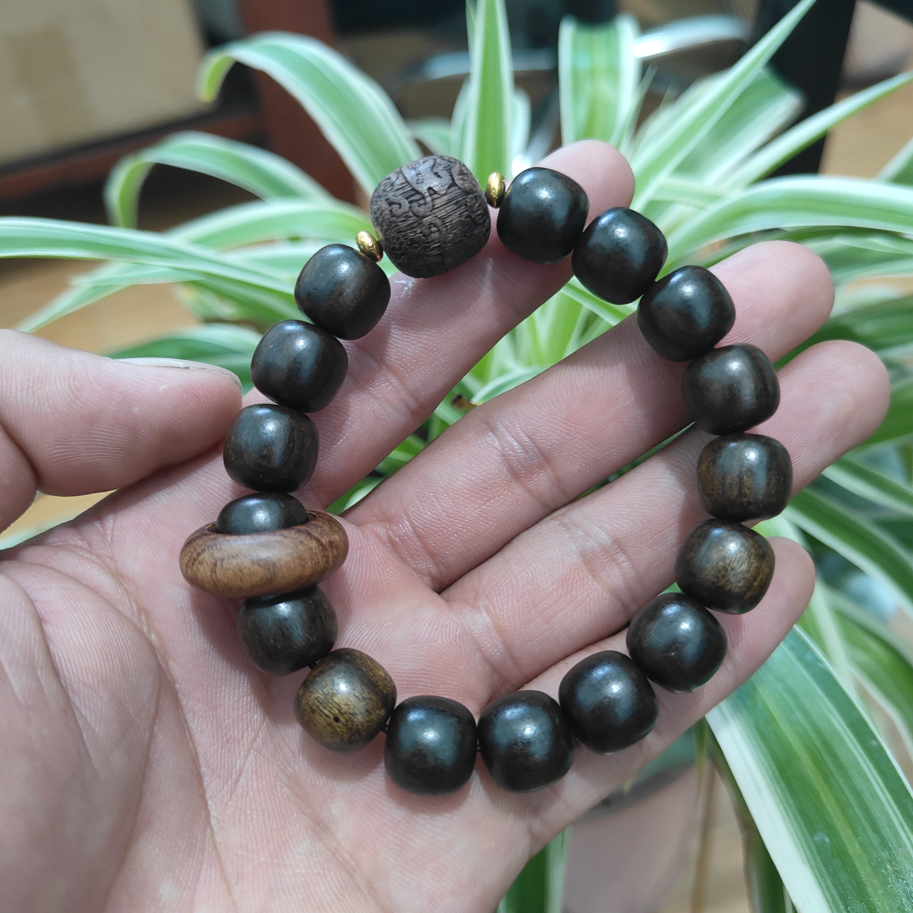 天然药沉沉香手串男女款文玩佛珠念珠手链B27