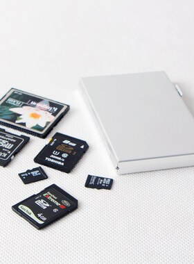 适用金士顿闪迪内存卡收纳包SD CF TF金属卡盒相机手机卡包存储盒